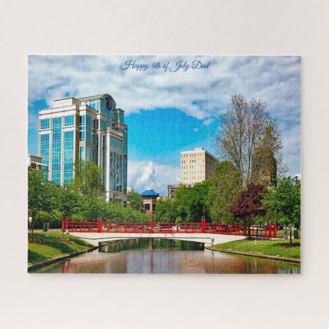 Huntsville Alabama Happy 4. Juli Vater (Horizontal)