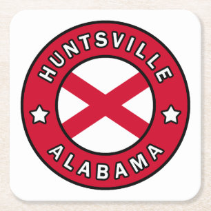 Huntsville Alabama Rechteckiger Pappuntersetzer