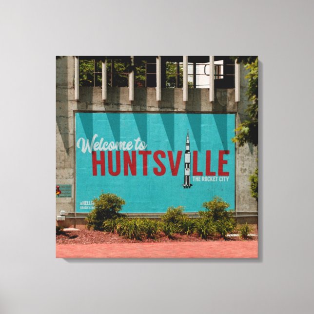 Huntsville Alabama Rocket City Leinwanddruck (Vorderseite)