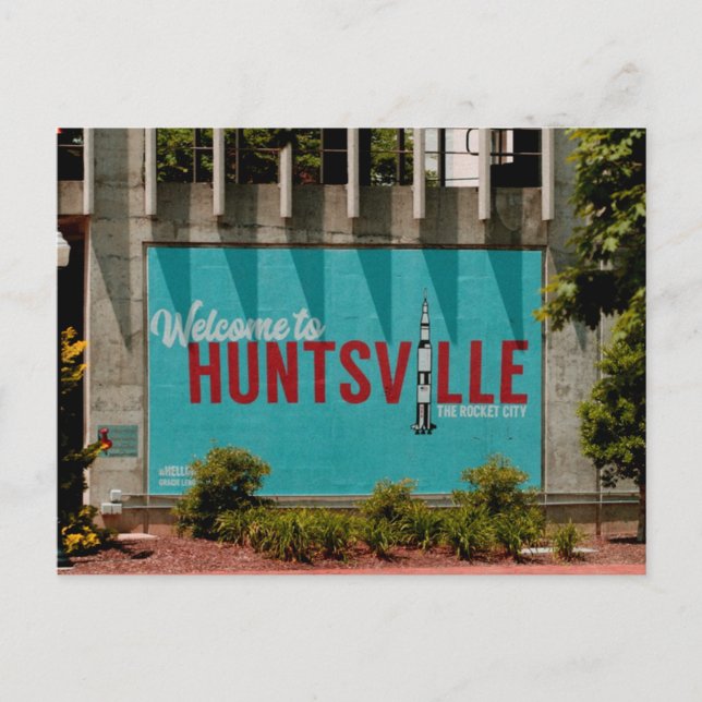Huntsville Alabama Rocket City Postkarte (Vorderseite)