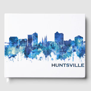Huntsville Alabama Skyline Blue Gästebuch