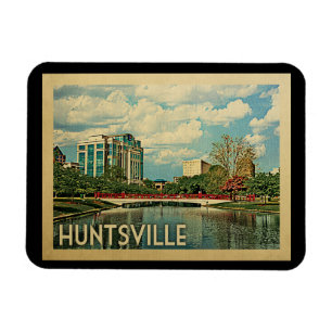 Huntsville Alabama Vintage Reise Magnet