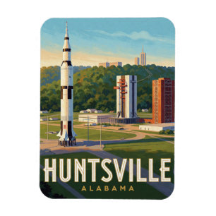 Huntsville Alabama Weltraum Reise Magnet