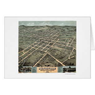 Huntsville, carte panoramique d'AL - 1871