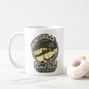 HUNTSVILLE CITY ALABAMA - RAKETENRAUMSCHIFF KAFFEETASSE