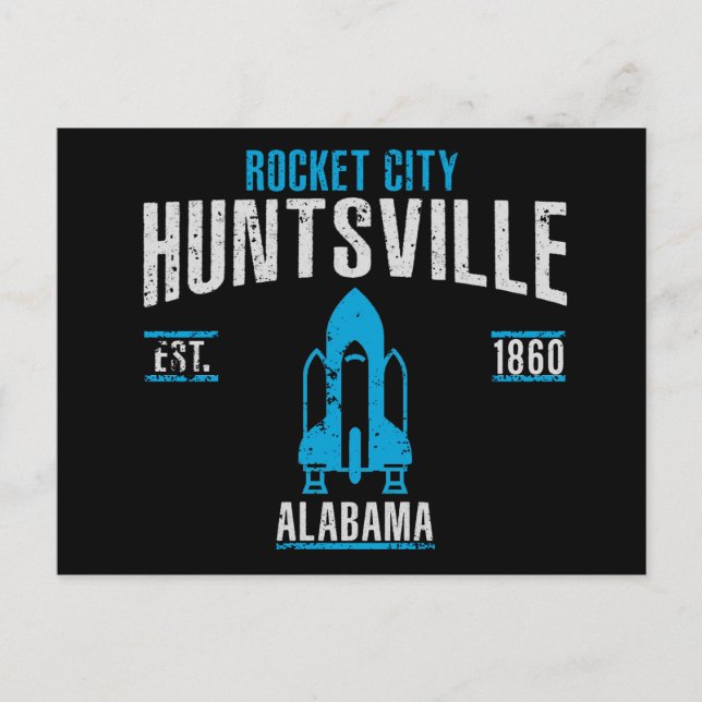 Huntsville Postkarte (Vorderseite)