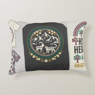 Hunza-Heritage-Grafik-T-Shirt Gilgit-Baltistan Dekokissen
