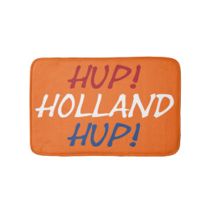 Hup Holland Hup überlagerte sich auf NLD Flag auf  Badematte