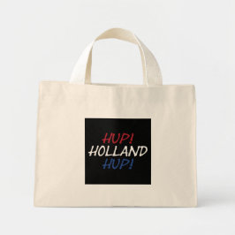 Hup Holland Hup überlagerte sich bei der NLD-Flagg Mini Stoffbeutel