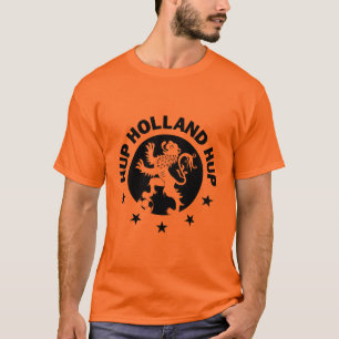 Hup T-shirt de la Hollande - lion néerlandais noir