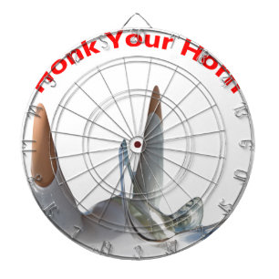 Hupe Dein Horn Dartscheibe