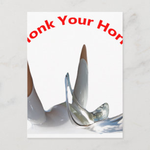 Hupe Dein Horn Postkarte