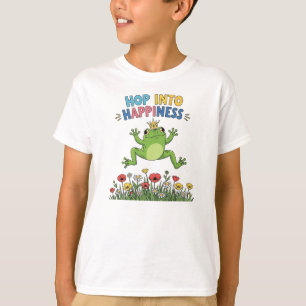 Hüpfe in das Glück – Süße Frosch-Illustration mit  T-Shirt