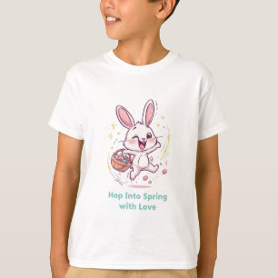 Hüpfe mit dem Liebeshasen in den Frühling T-Shirt