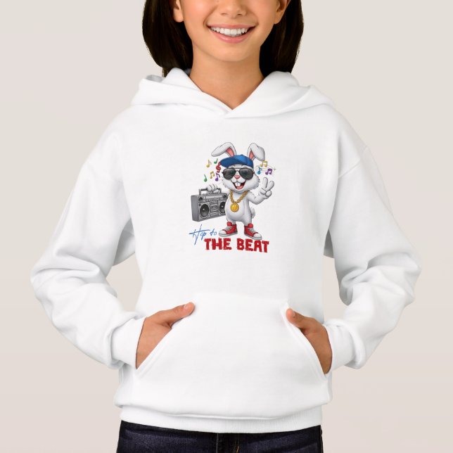 Hüpfe zum Beat Hoodie (Vorderseite)