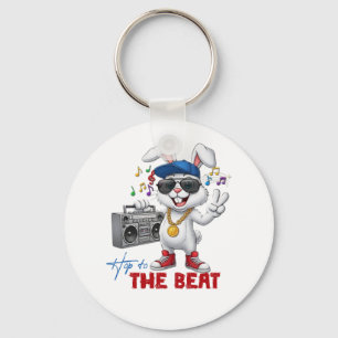 Hüpfe zum Beat Schlüsselanhänger