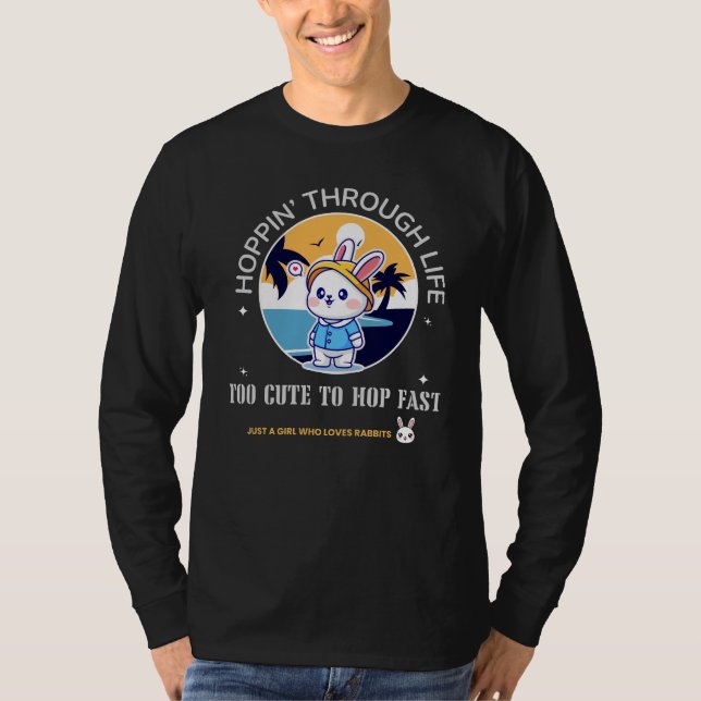Hüpfend Durchs Leben T-Shirt (Vorderseite)