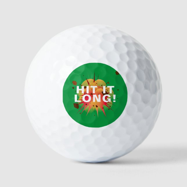 HÜR ES LANGE! Maßgeschneiderter Swing Thread Golf  Golfball (Vorderseite)