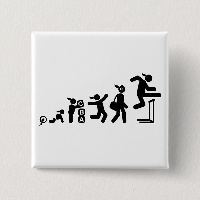 Hürden Button (Vorderseite)