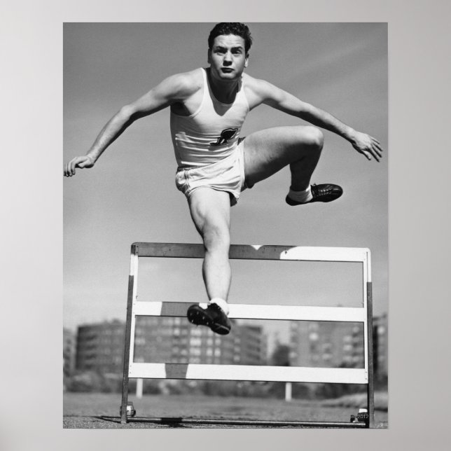 Hürdenlauf Poster (Vorne)