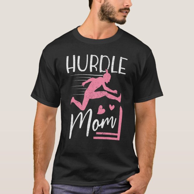 Hurdle Mama Track and Field Hurddler M T-Shirt (Vorderseite)