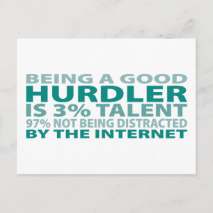 Hurdler 3% Talent Postkarte