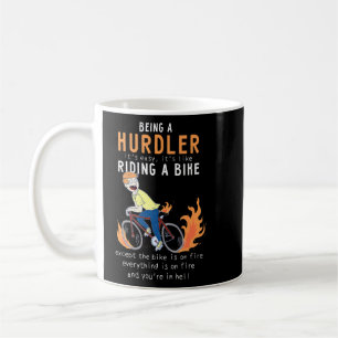Hurdler like Riding Bike Cyclist Funny Kaffeetasse
