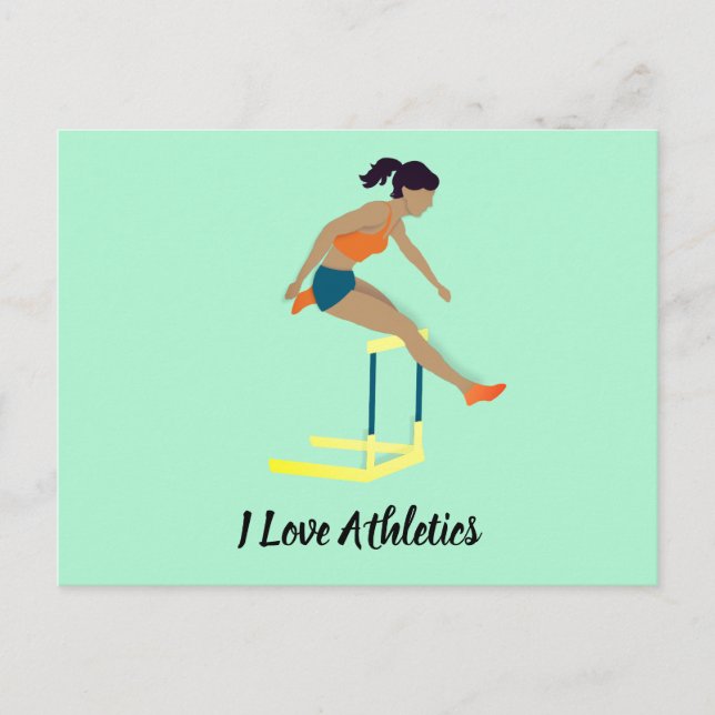Hurdles Postkarte (Vorderseite)