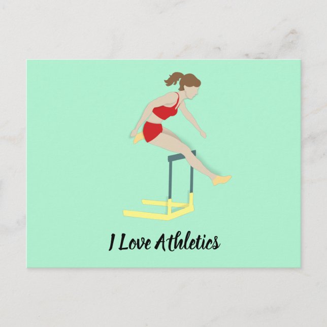 Hurdles Postkarte (Vorderseite)