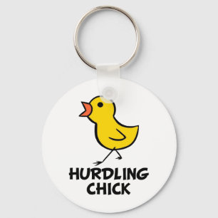 Hurdling Chick Schlüsselanhänger