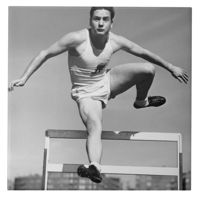 Hurdling Fliese (Vorderseite)