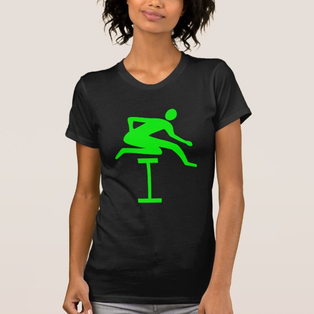 Hurdling - Grün T-Shirt (Vorderseite)