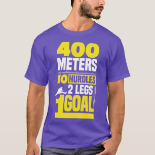 Hurdling Hurdle Runner Track und Field 400 Meter T-Shirt