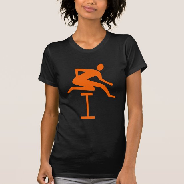Hurdling - Orange T-Shirt (Vorderseite)