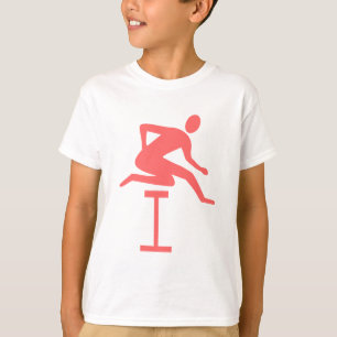 Hurdling - tropisches Rosa T-Shirt