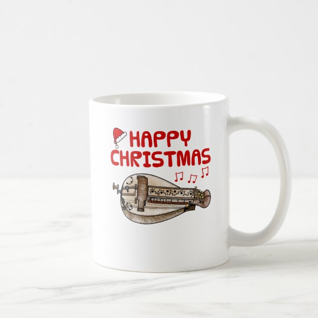 Hurdy Gurdy Christmas Folk Musician Music Teacher Kaffeetasse (Rechts)