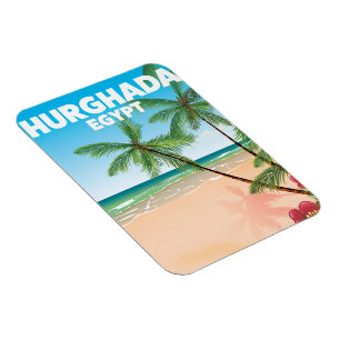 Hurghada Ägypten Reiseplakat Magnet