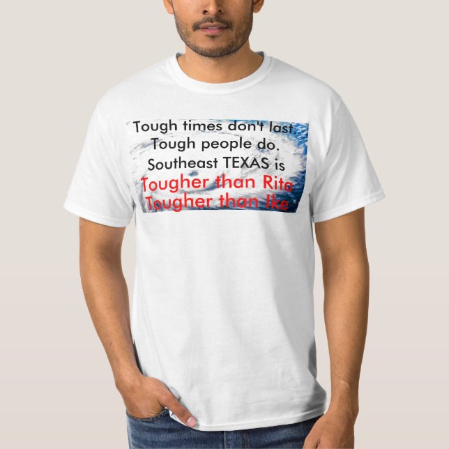 Huricane, starke Zeiten dauern nicht.  Starke T-Shirt (Vorderseite)