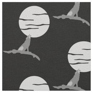 Hurlement à la copie de tissu de lune