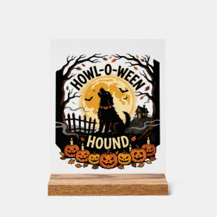 Hurlement de chien de la lune d'Halloween (2)