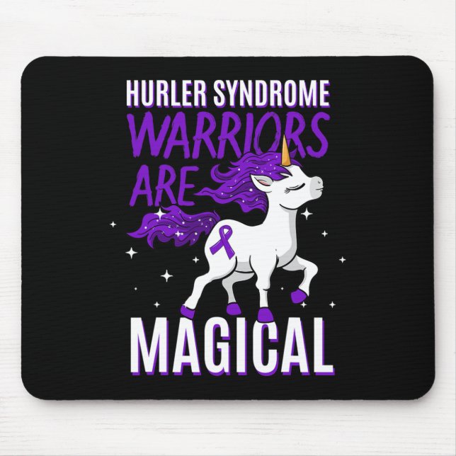 Hurler Syndrom Warrior Awareness Unicorn Mps-ih P Mousepad (Vorne)