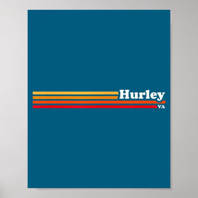 Hurley, Ky Vintage Sunset Retro  Poster (Vorne)
