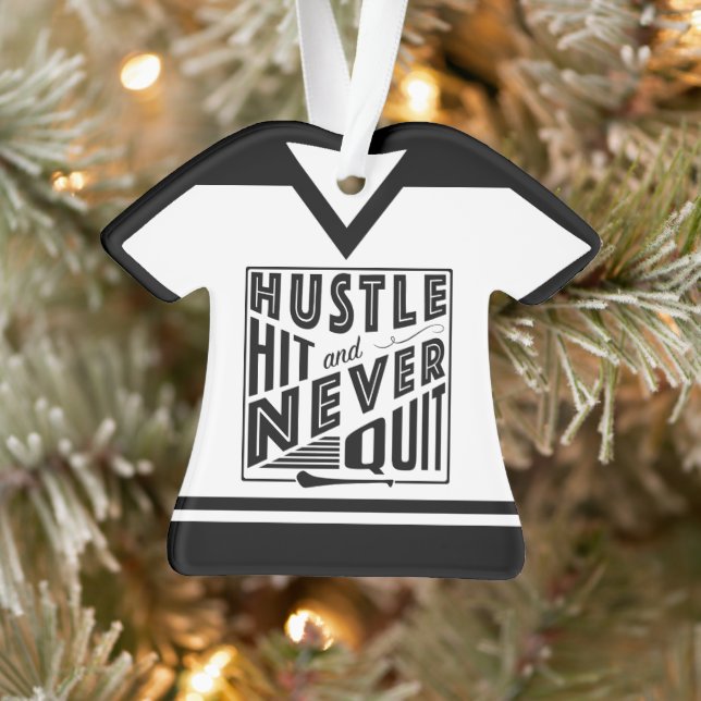 Hurling Camogie mit Name und Nummer Ornament (Baum)