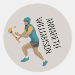 Hurling Runder Aufkleber