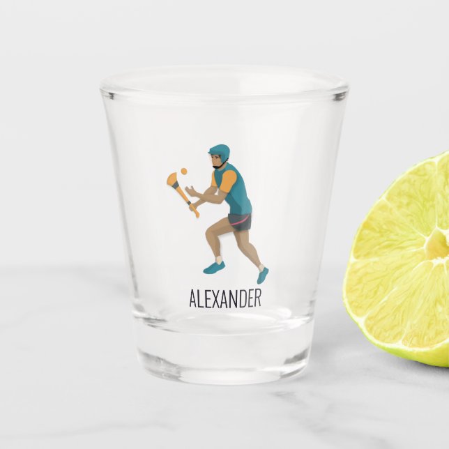 Hurling Schnapsglas (Vorderseite)