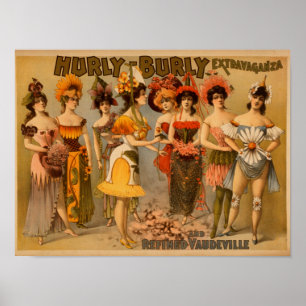Hurly-Kräftige Extravaganz und weiter entwickelte Poster