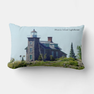 Huron Island Lighthouse Lumbalkissen Lendenkissen