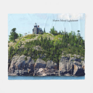 Huron Island Lighthouse Weitwinkeldecke Fleecedecke