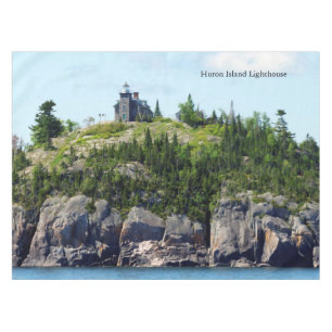 Huron Island Lighthouse Weitwinkeltücher Tischdecke