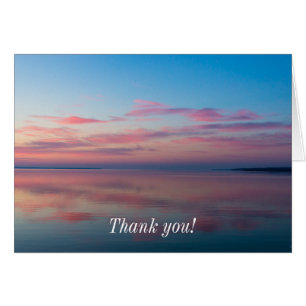 Huron Lake Pink Sunrise Danke Karte